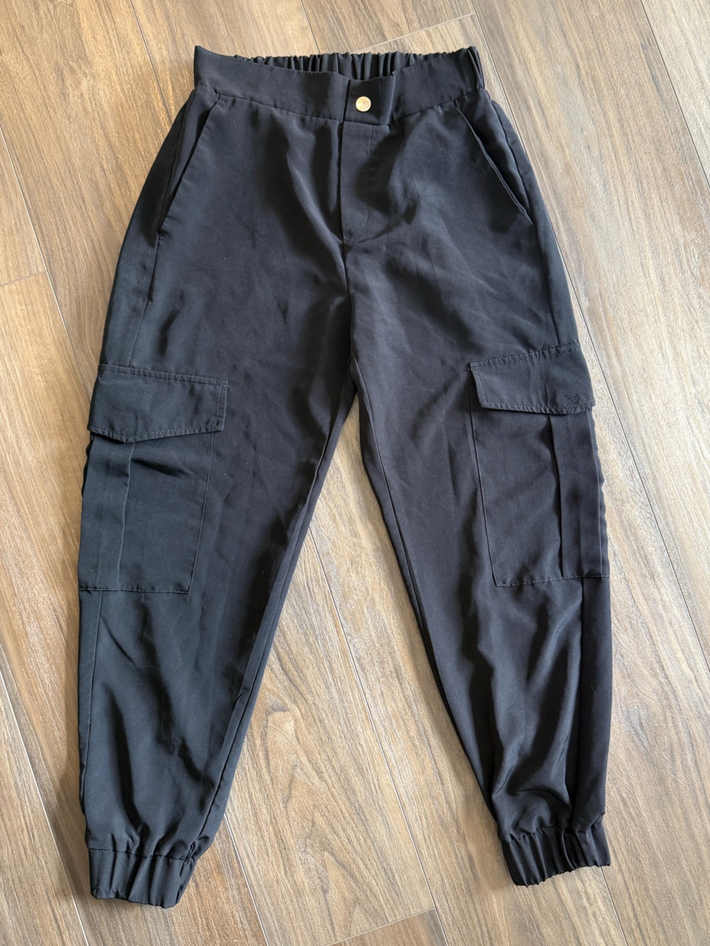 Zara Black Cargo Jogger Pants